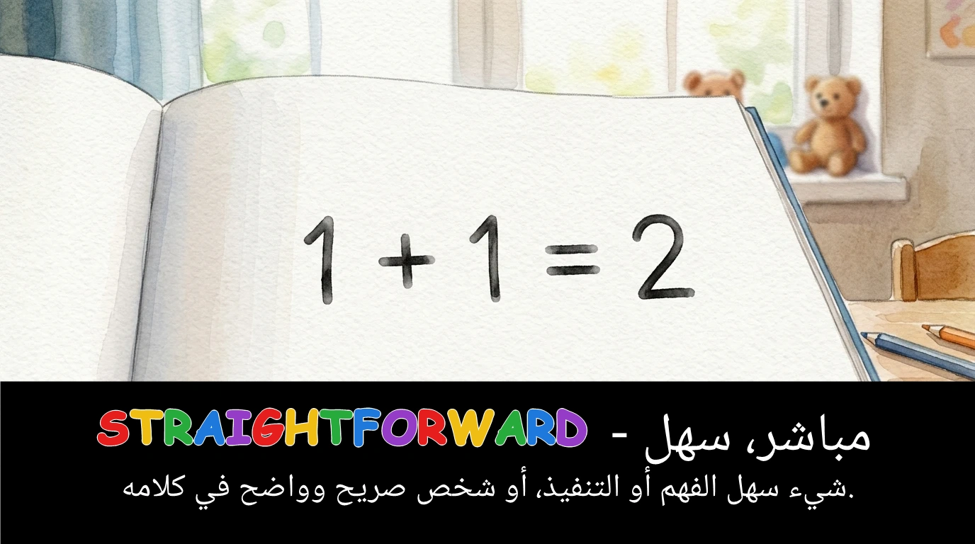 Arabic Illustration for straightforward